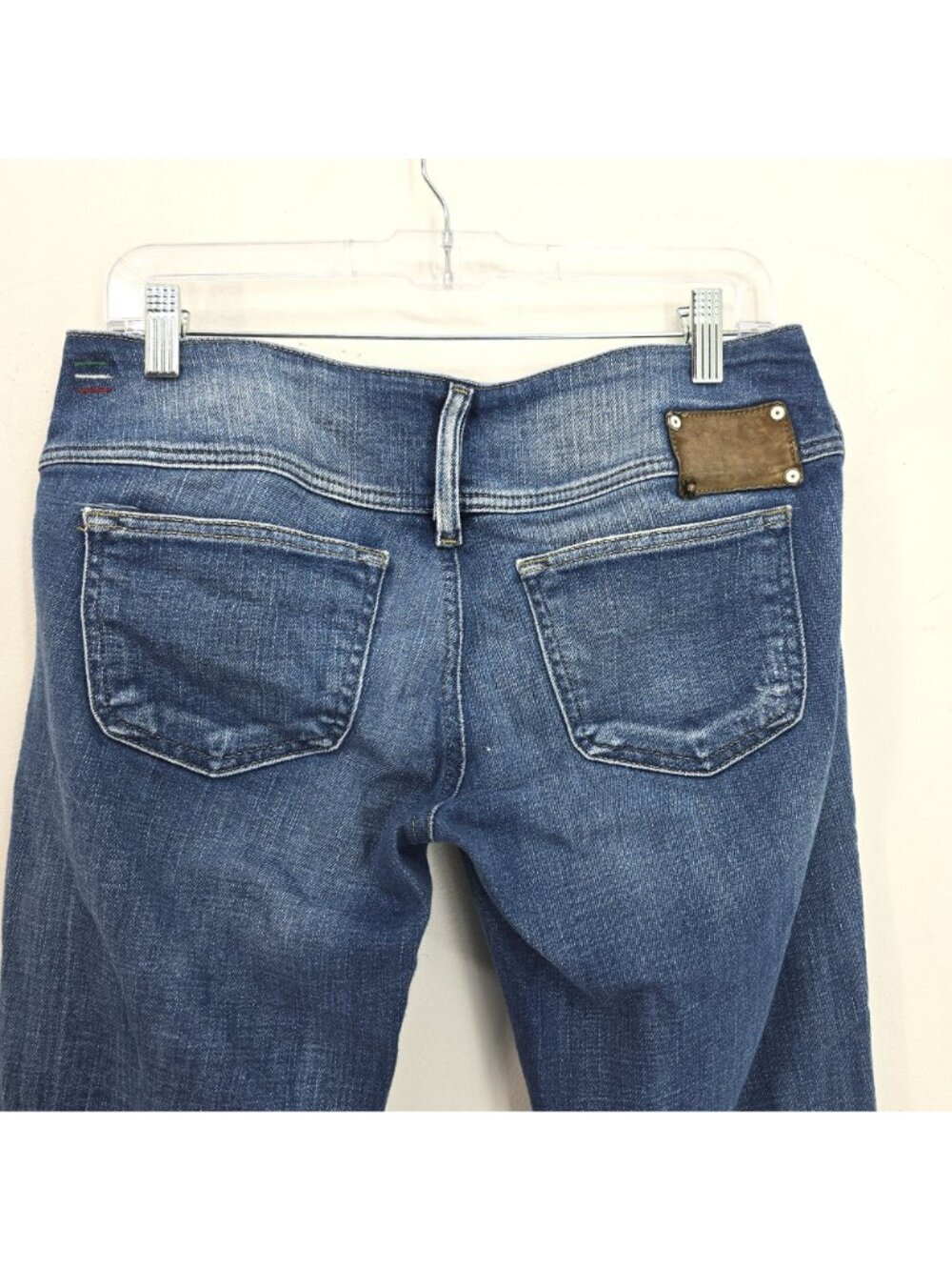 Diesel Cherock Y2K Low Waist Light Blue Bootcut Flared Jeans Women 32x28 - Picture 9 of 12